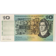 AUSTRALIA 1967 . TEN 10 DOLLARS BANKNOTE . COOMBS/RANDALL . STAR NOTE . LAST PREFIX ZSE